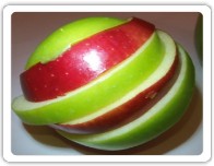 Fruit pomme verte et rouge